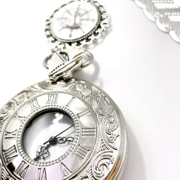 Marque Pages Métallique Argent marin et montre – Image 2