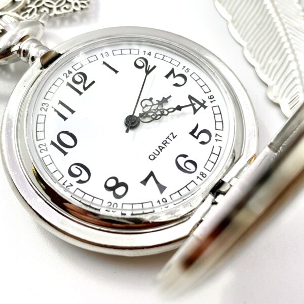 Marque Pages Métallique Argent papillon et montre – Image 2
